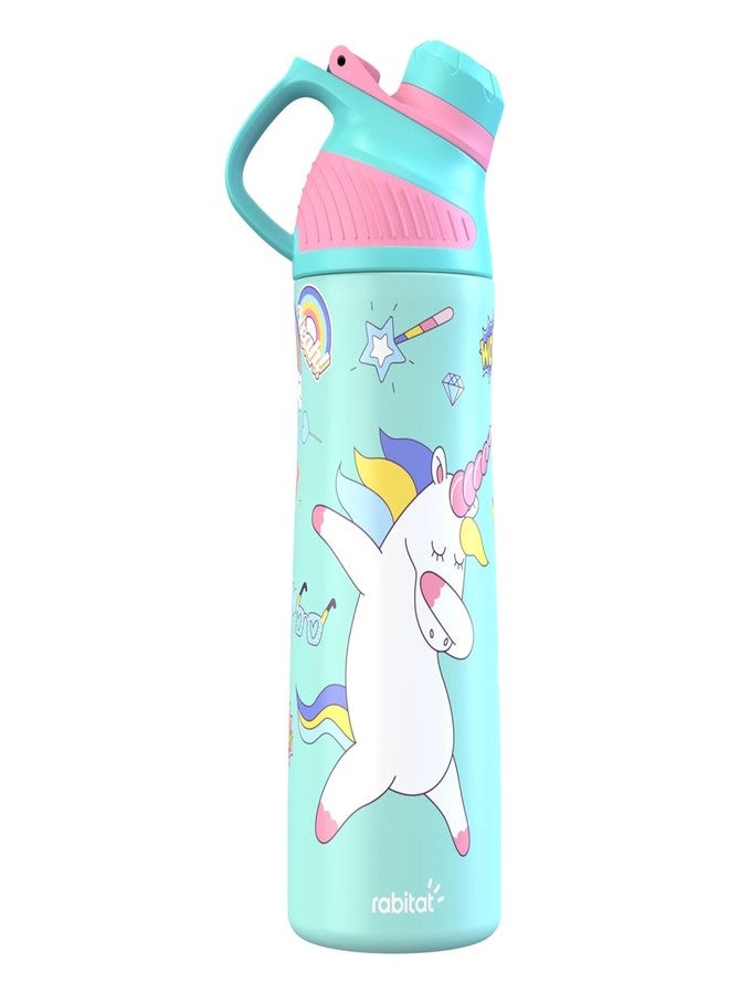 Rabitat ZYLO Insulated Water Bottle for School Kids | Steel Water Bottle for Kids | Kids Water Bottle | 1+1 Year Brand Warranty | Hot & Cold Upto 24 Hours | Office, Gym, Outdoor 550ml Sizzle - Image 1